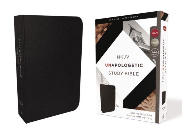 NKJV, Unapologetic Study Bible, Bonded Leather, Black, Red Letter Edition : Confidence for Such a Time As This, Leather / fine binding Book