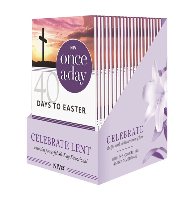 NIV, Once-A-Day 40 Days to Easter Devotional, Filled Display, 20 Pack, Paperback Book