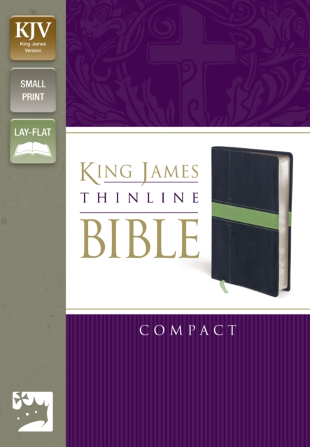 KJV, Thinline Bible, Compact, Imitation Leather, Blue/Green, Red Letter Edition, Leather / fine binding Book