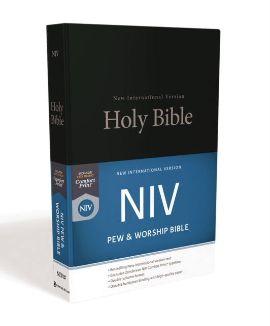 NIV, Pew and Worship Bible, Hardcover, Black, Hardback Book