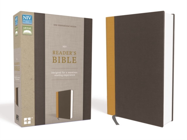 NIV, Reader's Bible, Cloth over Board, Gold/Gray : Designed for a Seamless Reading Experience, Hardback Book