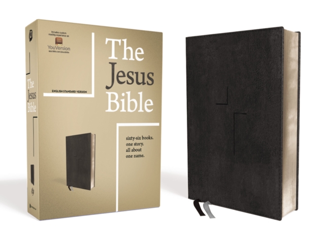 The Jesus Bible, ESV Edition, Leathersoft, Black, Leather / fine binding Book