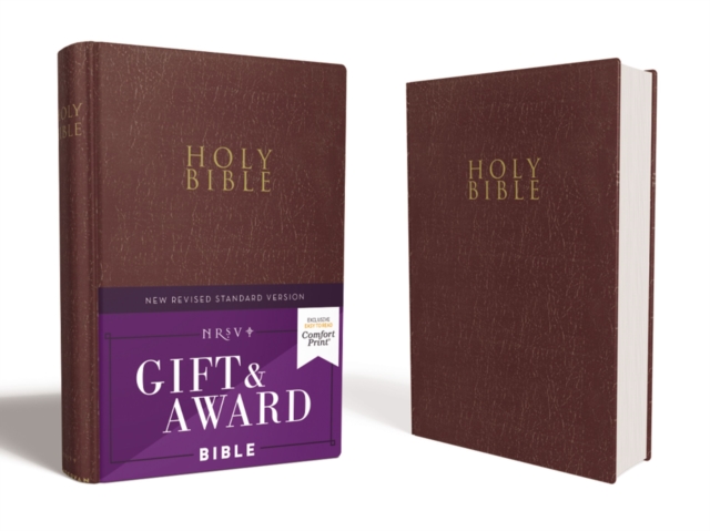 NRSV, Gift and Award Bible, Leather-Look, Burgundy, Comfort Print, Paperback / softback Book