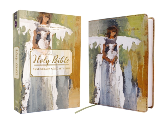 NRSVue, Holy Bible, Anne Neilson Angel Art Series, Leathersoft, Multi-Color, Comfort Print, Leather / fine binding Book