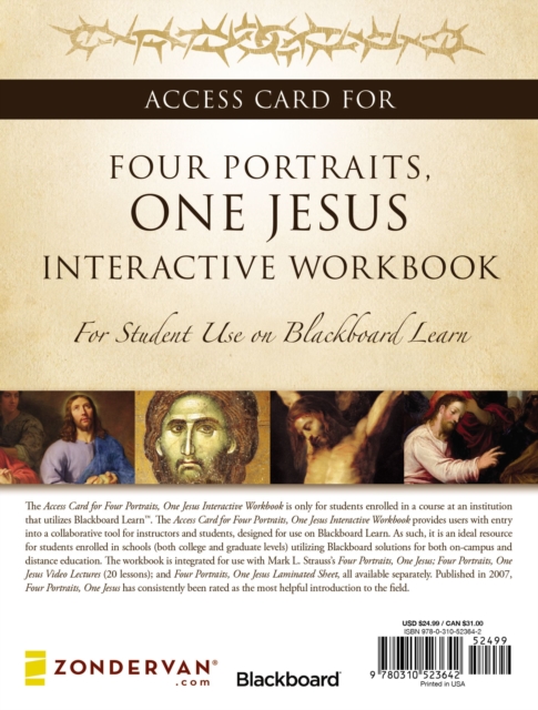 Access Card for Four Portraits, One Jesus Interactive Workbook : For Student Use on Blackboard Learn, Miscellaneous print Book