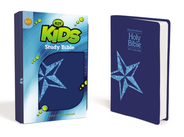 KJV, Kids Study Bible, Leathersoft, Blue, Leather / fine binding Book