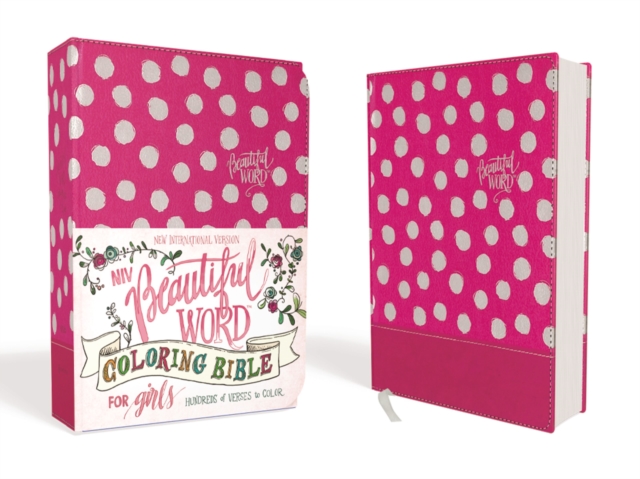 NIV, Beautiful Word Coloring Bible for Girls, Leathersoft over Board, Pink : Hundreds of Verses to Color, Hardback Book