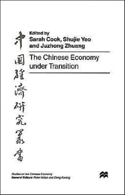 The Chinese Economy under Transition, Hardback Book