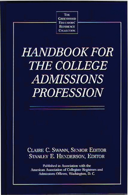 Handbook for the College Admissions Profession, PDF eBook