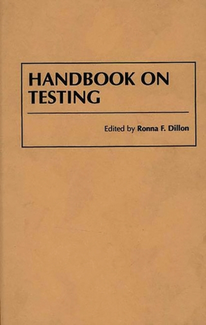 Handbook on Testing, Hardback Book