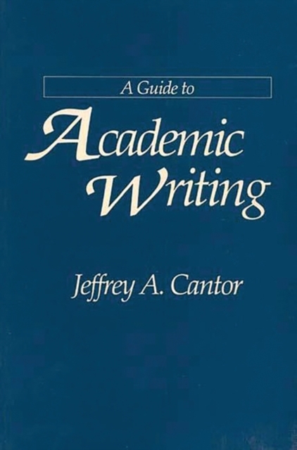 A Guide to Academic Writing, Hardback Book