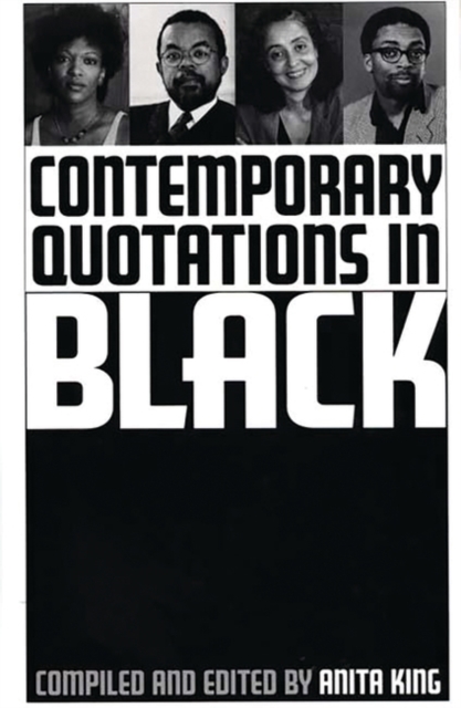 Contemporary Quotations in Black, Hardback Book