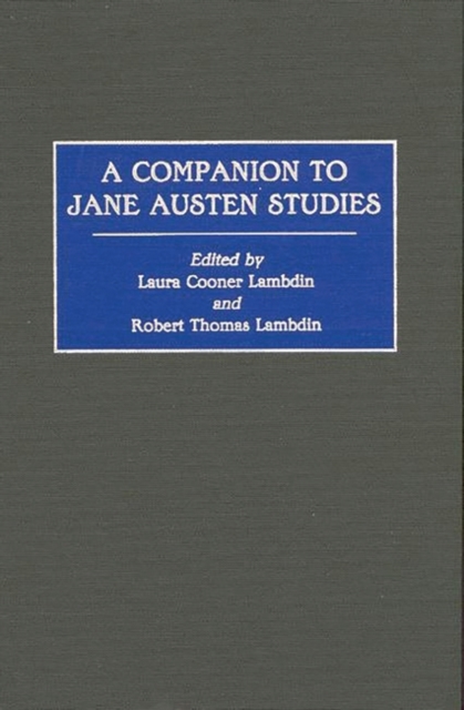 A Companion to Jane Austen Studies, Hardback Book