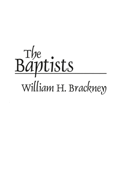 The Baptists, PDF eBook