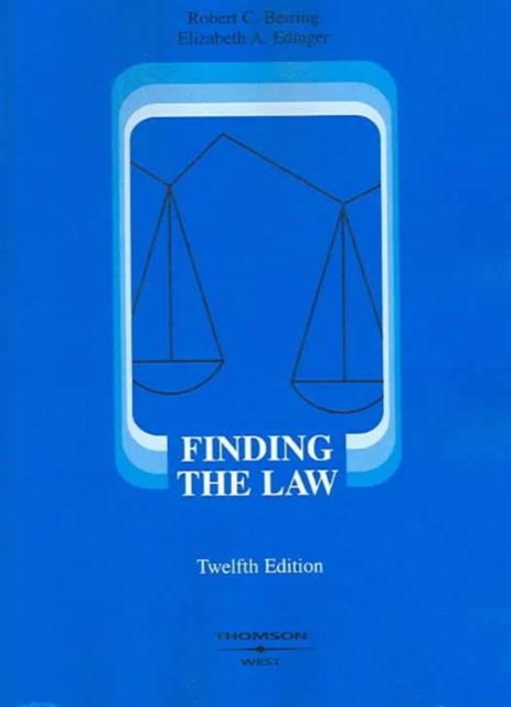 Finding the Law, Paperback / softback Book