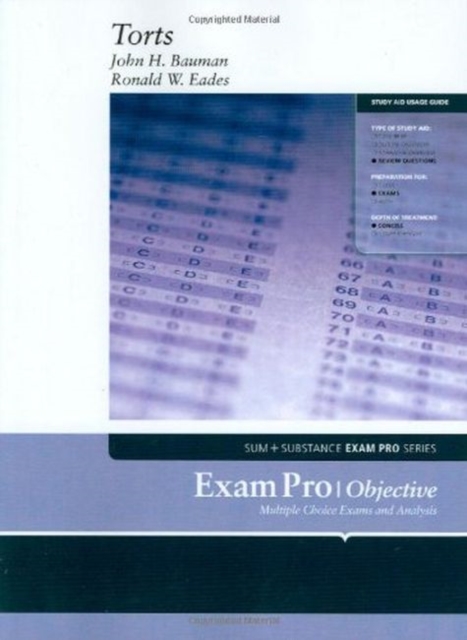 Exam Pro on Torts, Paperback / softback Book