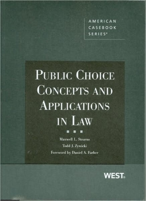 Public Choice Concepts and Applications in Law, Paperback / softback Book