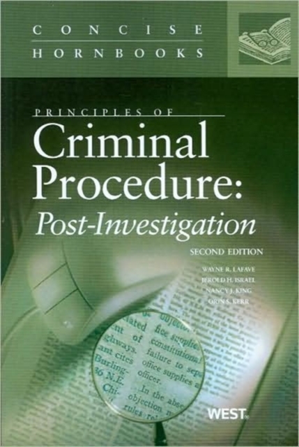 Principles of Criminal Procedure : Post-Investigation, Paperback / softback Book