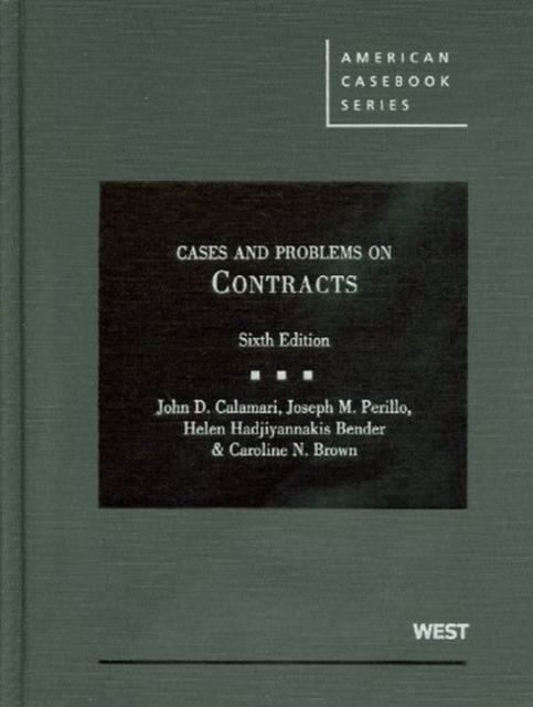 Cases and Problems on Contracts, Hardback Book