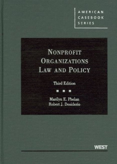 Nonprofit Organizations Law and Policy, Hardback Book