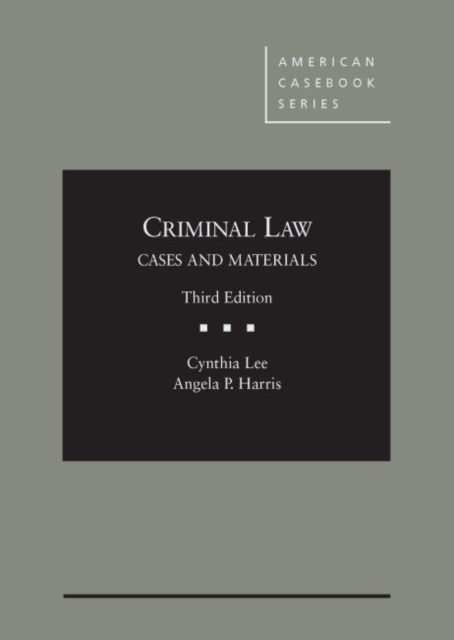 Criminal Law, Hardback Book