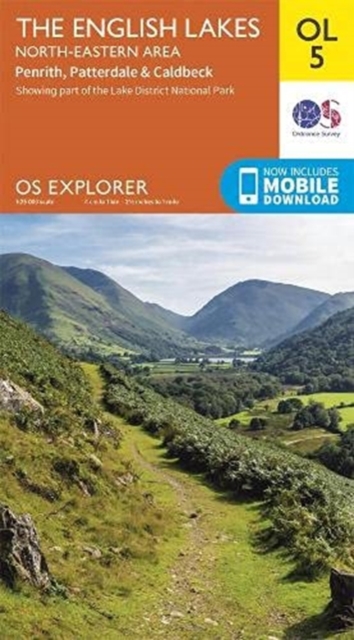 The English Lakes North-Eastern Area : Penrith, Patterdale & Caldbeck, Sheet map, folded Book