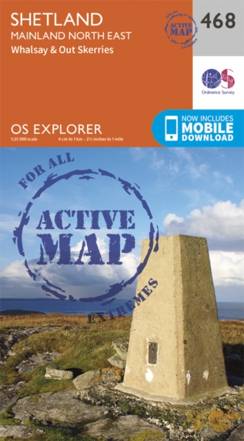 Shetland - Mainland North East, Sheet map, folded Book