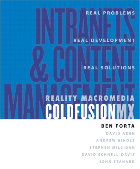 Reality ColdFusion : Intranet, Mixed media product Book