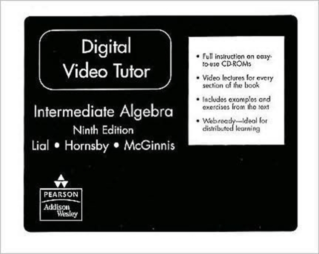 Digital Video Tutor for Intermediate Algebra, CD-ROM Book