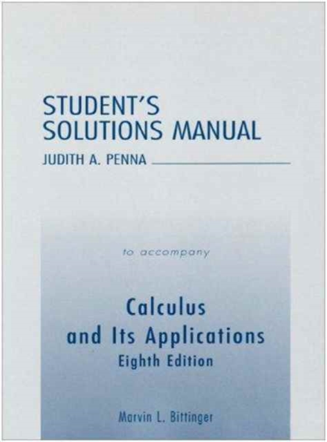 Students Solutions Manual, Paperback Book