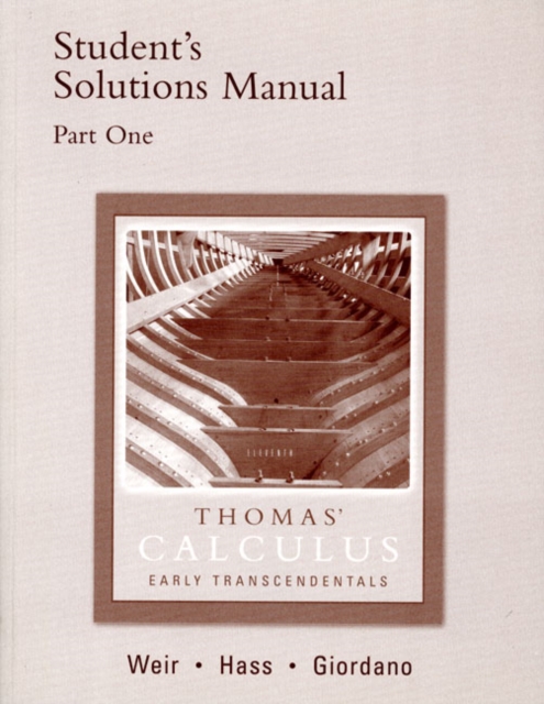 Student Solutions Manual Part 1, Paperback / softback Book