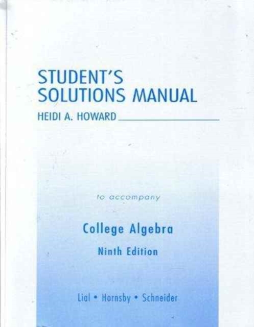 Student's Solutions Manual, Paperback Book