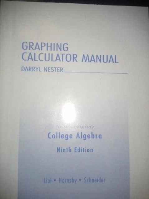 Graphing Calculator Manual, Paperback Book