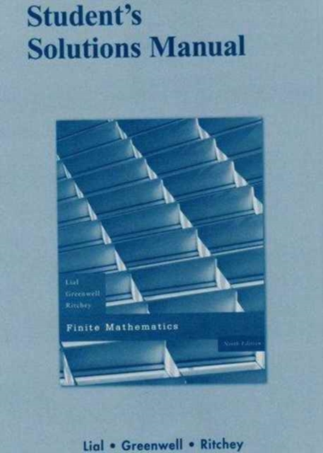 Student Solutions Manual for Finite Mathematics, Paperback Book