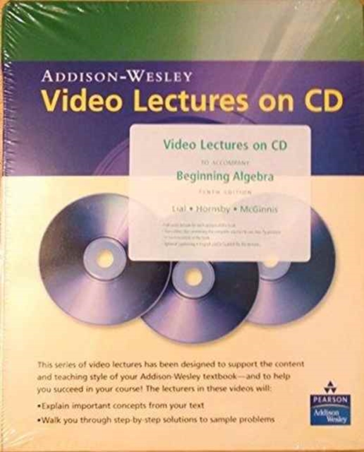 Video Lectures on CD with Solution Clips for Beginning Algebra, CD-ROM Book