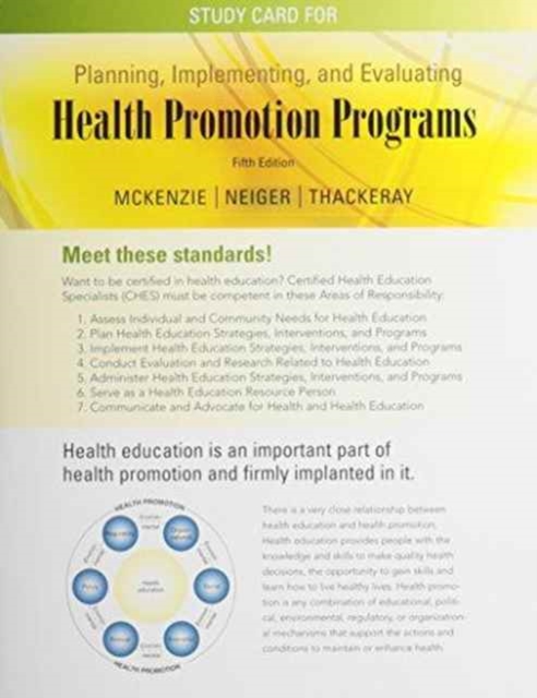 Study Card for Planning, Implementing, and Evaluating Health Promotion Programs : A Primer (Integrated Component), Cards Book