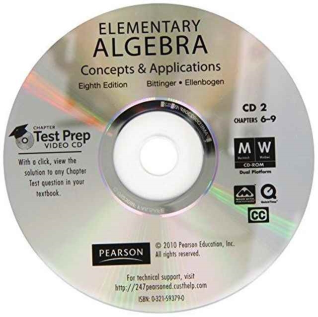 Elementary Algebra : Concepts and Applications, CD-ROM Book