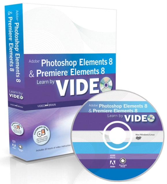 Learn Adobe Photoshop Elements 8 and Adobe Premiere Elements 8 by Video, Mixed media product Book