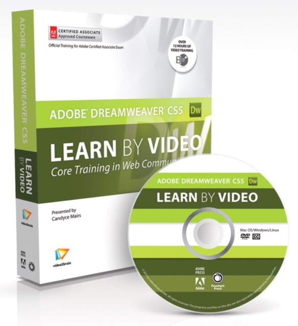 Learn Adobe Dreamweaver CS5 by Video : Core Training in Web Communication, Mixed media product Book