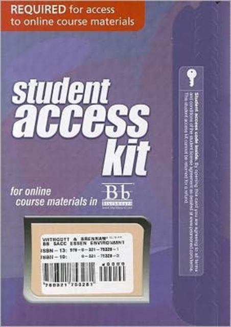 Blackboard - Access Card - for Essential Environment : The Science Behind the Stories, Online resource Book