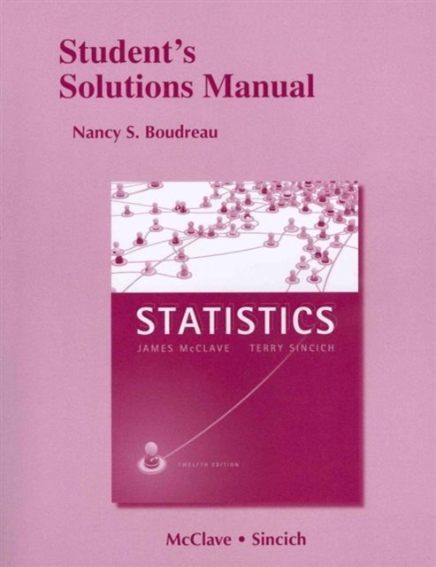 Student's Solutions Manual for Statistics, Paperback Book