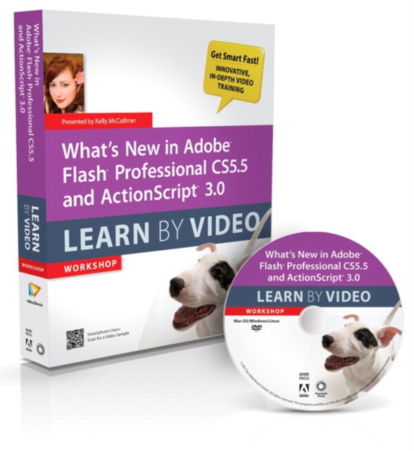 What's New in Adobe Flash Professional CS5.5 and ActionScript 3.0 : Learn by Video, Mixed media product Book