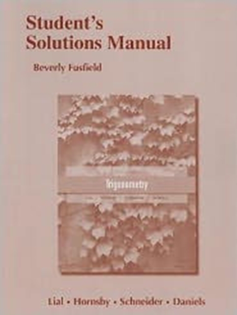 Student's Solutions Manual for Trigonometry, Paperback / softback Book