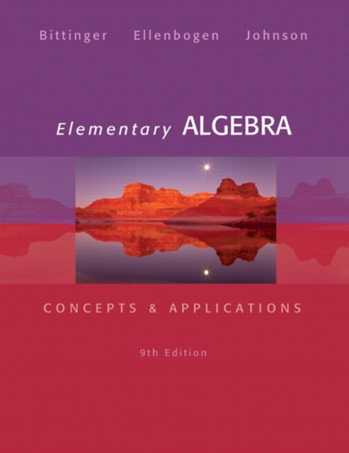 Elementary Algebra : Concepts & Applications, Hardback Book