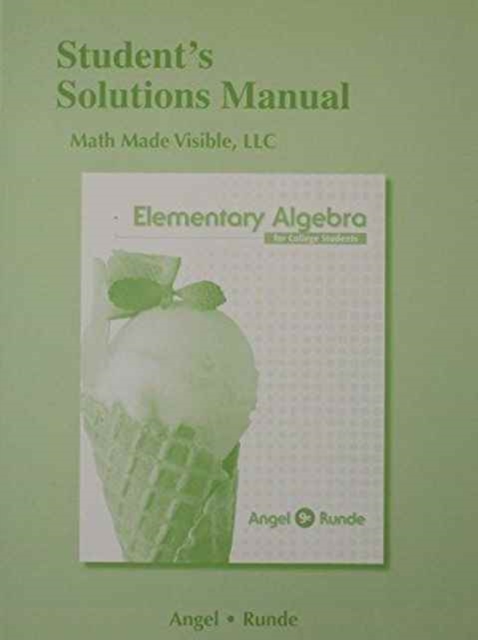 Student's Solutions Manual for Elementary Algebra for College Students, Paperback / softback Book