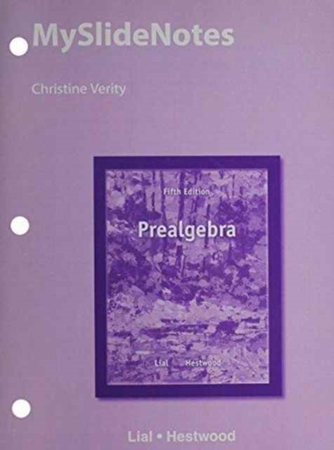 MySlideNotes for Prealgebra, Paperback / softback Book