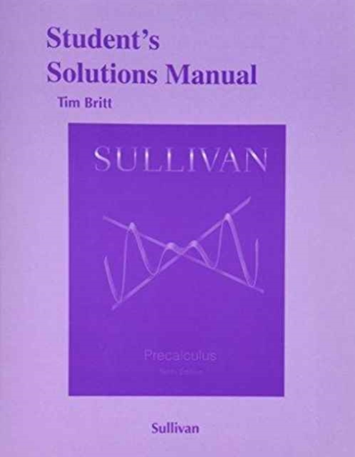 Student's Solutions Manual for Precalculus, Paperback / softback Book