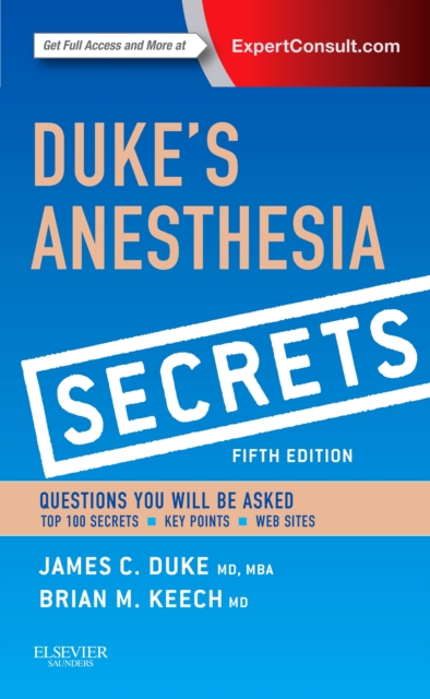 Duke's Anesthesia Secrets, Paperback / softback Book