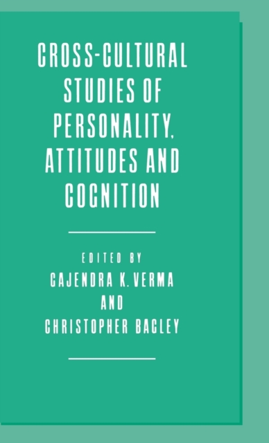 Cross-Cultural Studies of Personality, Attitudes and Cognition, Hardback Book