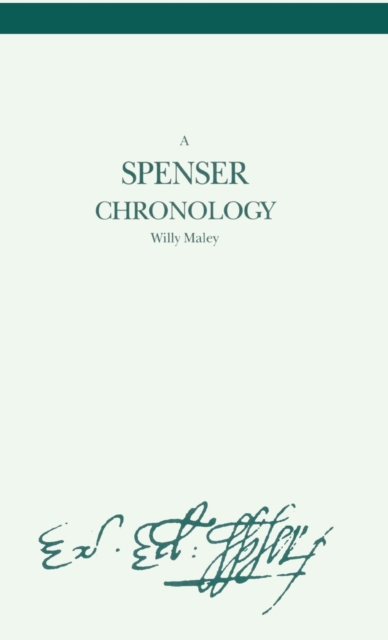 A Spenser Chronology, Hardback Book